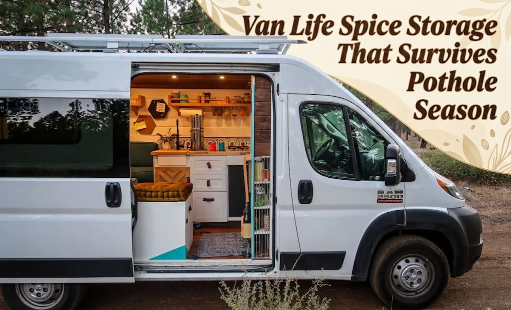 Van Life Spice Storage That Survives Pothole Season