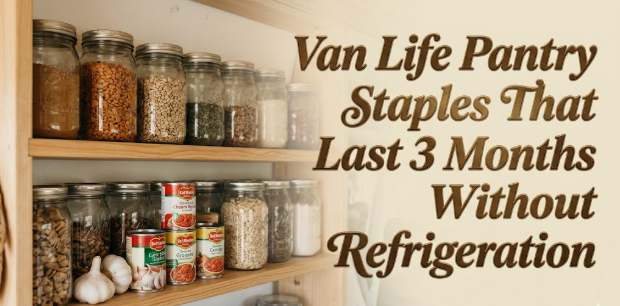 Van Life Pantry Staples That Last 3 Months Without Refrigeration