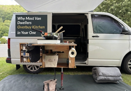 Why Most Van Dwellers Overbuy Kitchen Gear in Year One